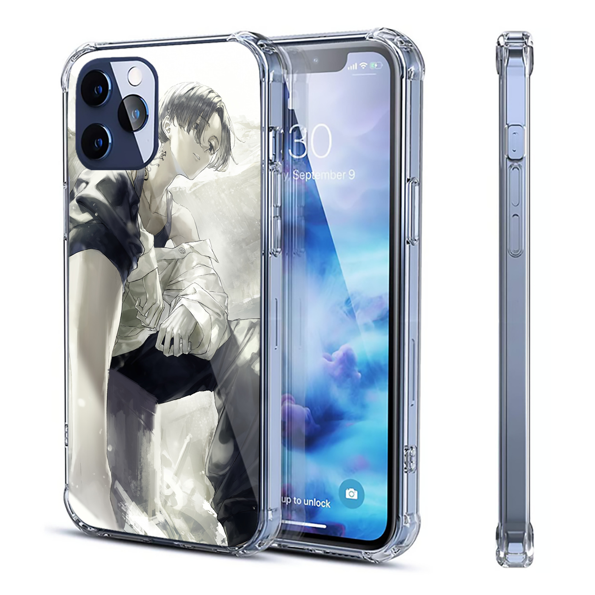 （画像用） 東京リベンジャーズ Tokyo Revengers 【iPhone 12シリーズ対応】透明スマホケース（クリアソフトケース）